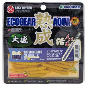 Soft Pla... Ecogear Jukusei Aqua Katsu Mebaru ST Grub Ultra Light Fishing LRF 