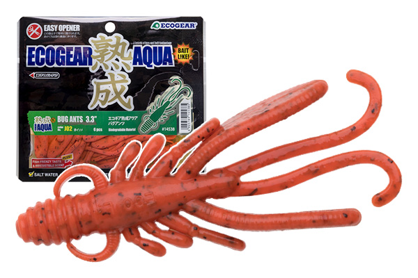 ECOGEAR JUKUSEI AQUA Bug Ants 3.3 inch Fusion of lure and bait Chooes Color 